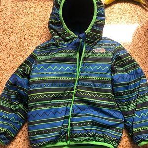 North face toddler reversible jacket.